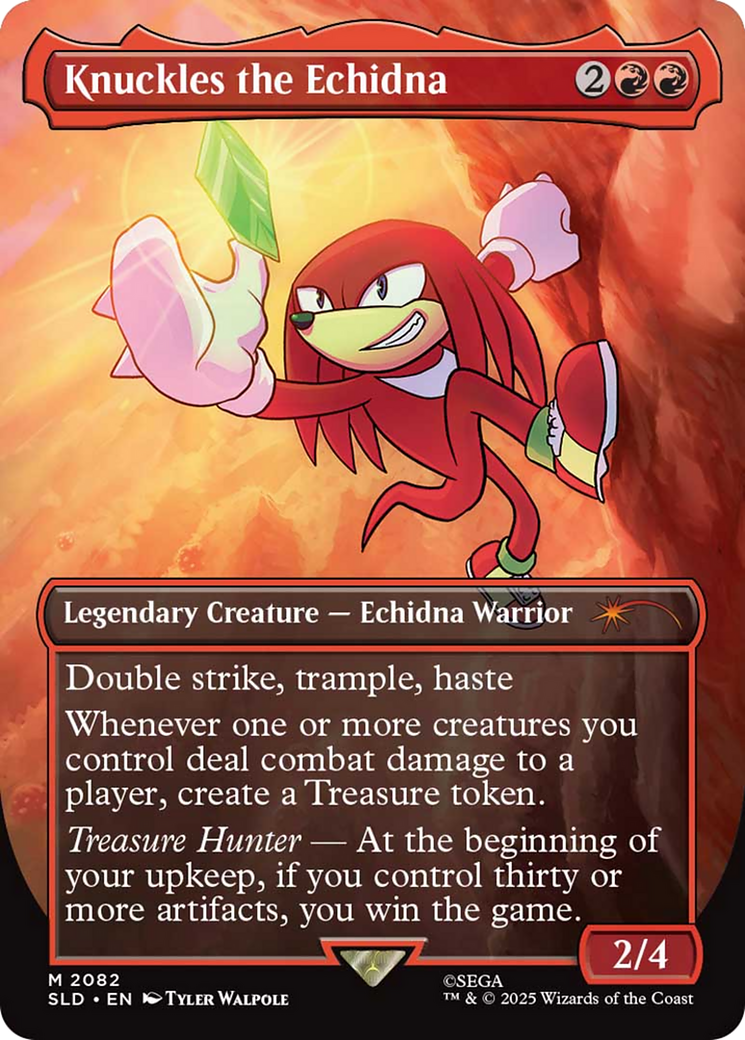 Knuckles the Echidna (Rainbow Foil) [Secret Lair Drop Series]