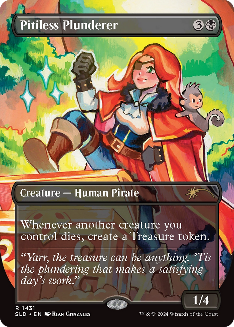 Pitiless Plunderer (Rainbow Foil) [Secret Lair Drop Series]