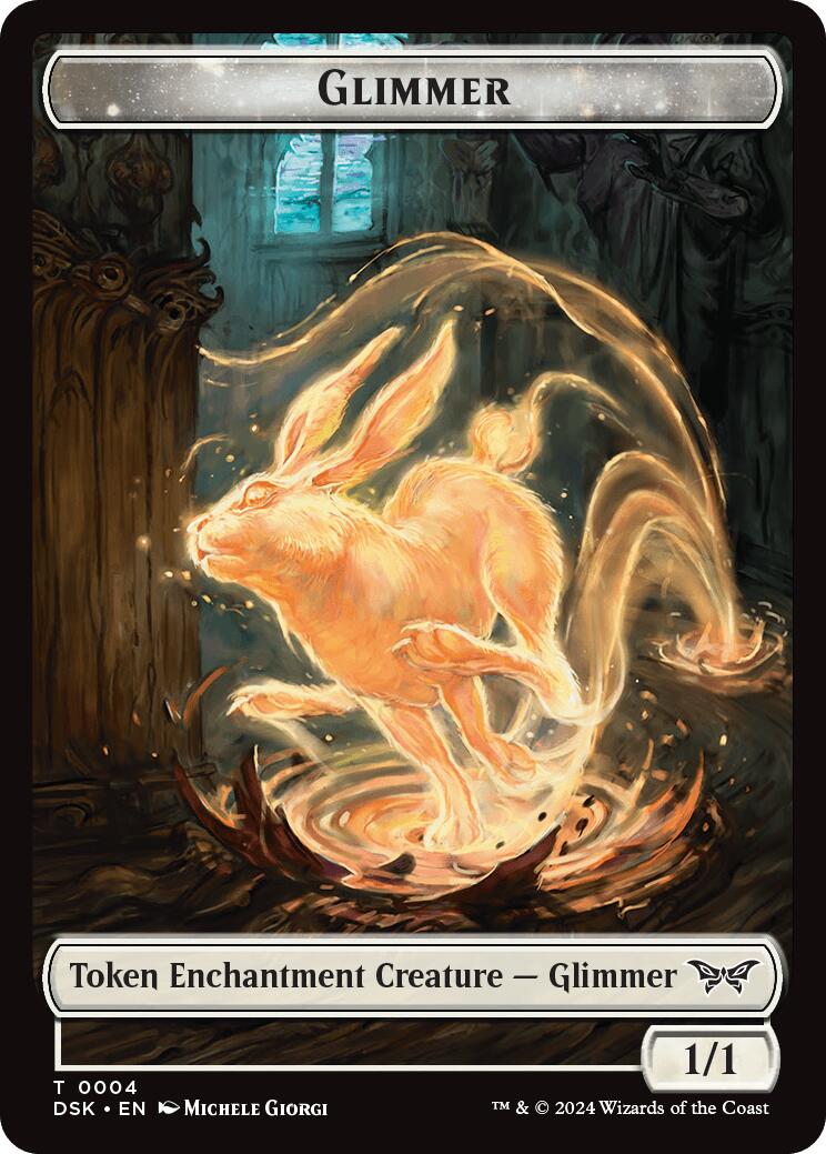 Glimmer // Scarecrow Double-Sided Token [Duskmourn: House of Horror Co Glimmer // Scarecrow Double-Sided Token [Duskmourn: House of Horror Co