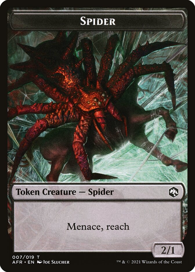 Spider // Vecna Double-Sided Token [Dungeons & Dragons: Adventures in the Forgotten Realms Tokens]