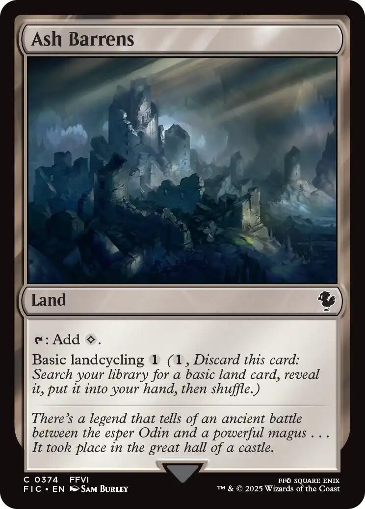 Ash Barrens (Surge Foil) [FINAL FANTASY Commander]
