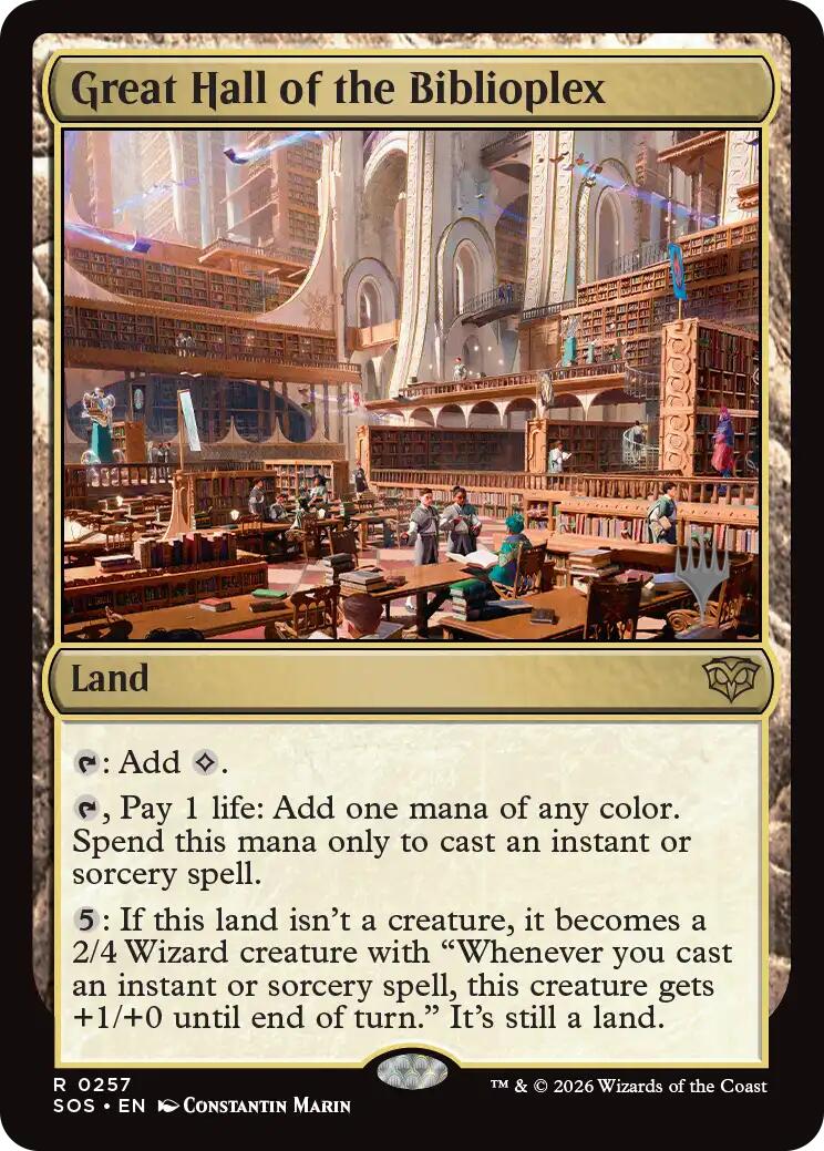 Great Hall of the Biblioplex [Secrets of Strixhaven Promos]