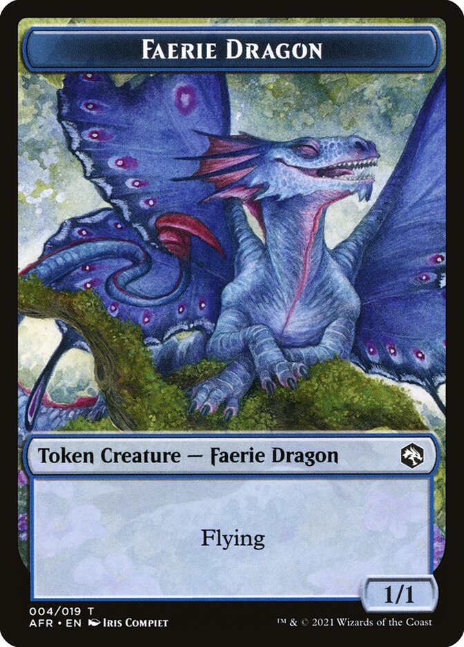 Treasure // Faerie Dragon Double-Sided Token [Dungeons & Dragons: Adventures in the Forgotten Realms Tokens]
