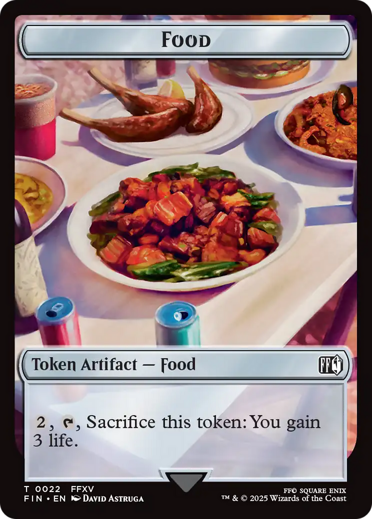 Hero (0002) // Food Double-Sided Token [FINAL FANTASY Tokens]