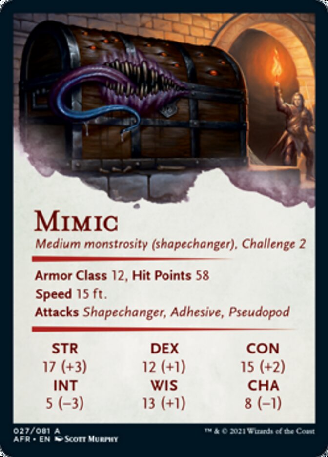 Mimic Art Card [Dungeons & Dragons: Adventures in the Forgotten Realms Art Series]