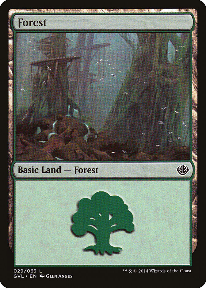 Forest (29) (Garruk vs. Liliana) [Duel Decks Anthology]
