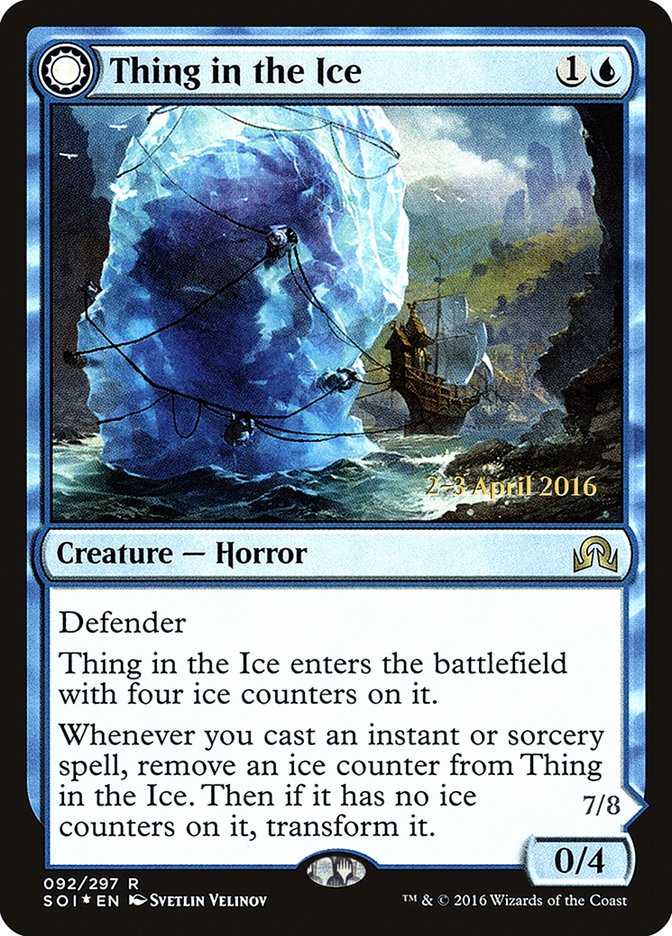 Thing in the Ice // Awoken Horror [Shadows over Innistrad Prerelease Promos]