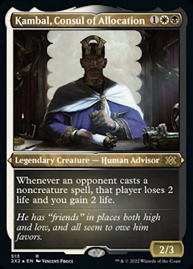 Kambal, Consul of Allocation (Foil Etched) [Double Masters 2022]