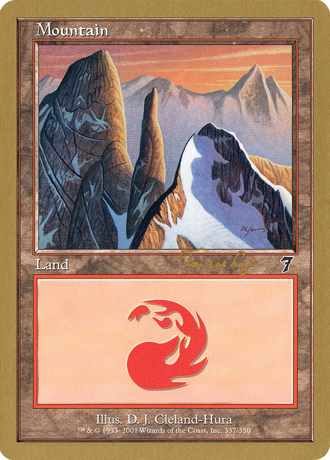 Mountain (337) (Tom van de Logt) [World Championship Decks 2001]