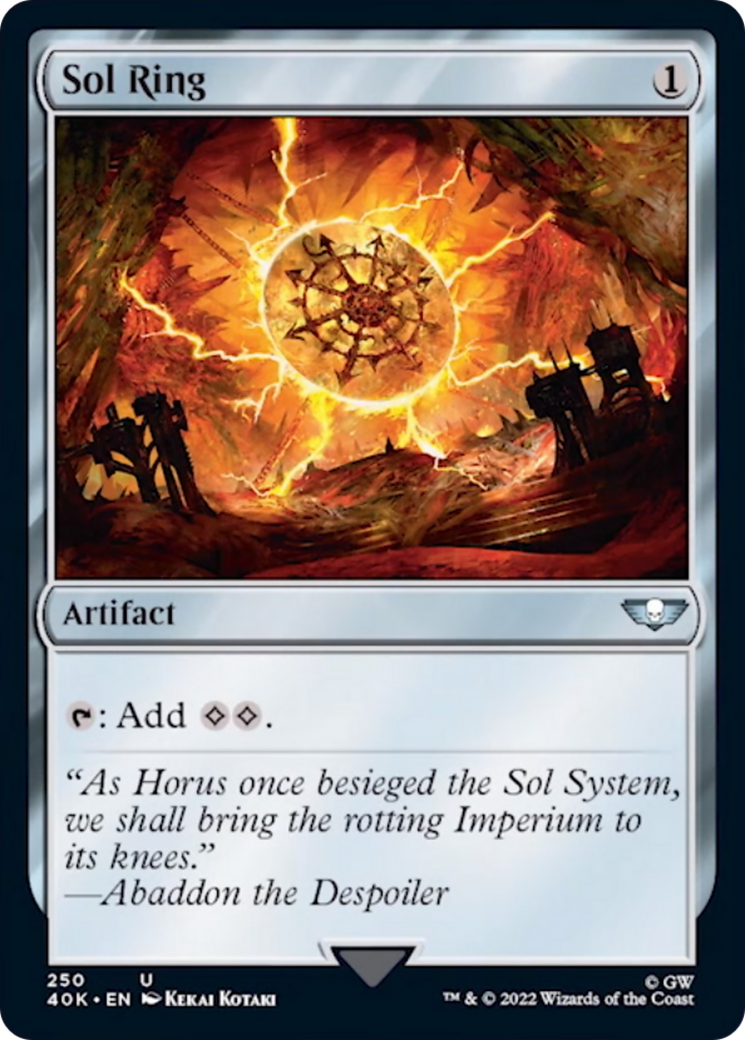 Sol Ring (250) (Surge Foil) [Warhammer 40,000]