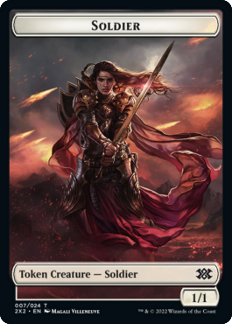 Spider // Soldier Double-Sided Token [Double Masters 2022 Tokens]