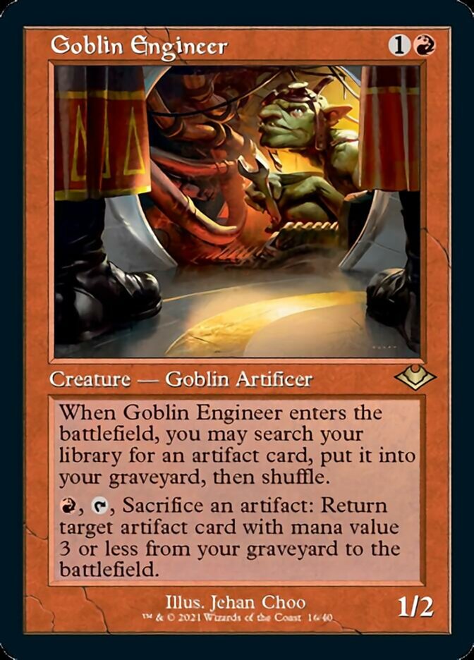 Goblin Engineer (Retro Foil Etched) [Modern Horizons 2]