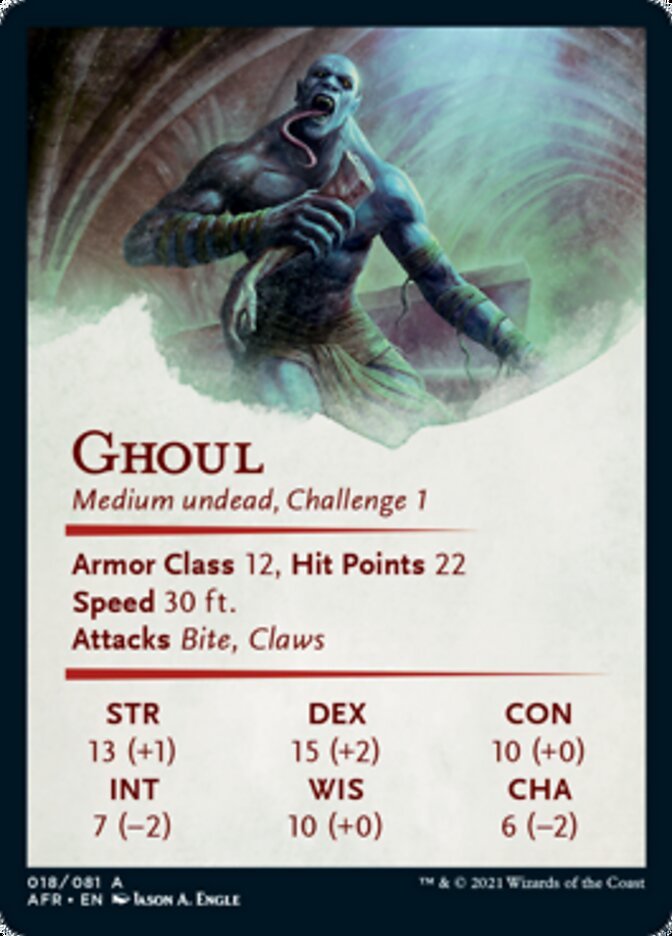 Ghoul Art Card [Dungeons & Dragons: Adventures in the Forgotten Realms Art Series]
