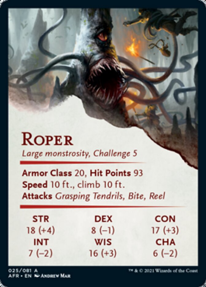 Roper Art Card [Dungeons & Dragons: Adventures in the Forgotten Realms Art Series]