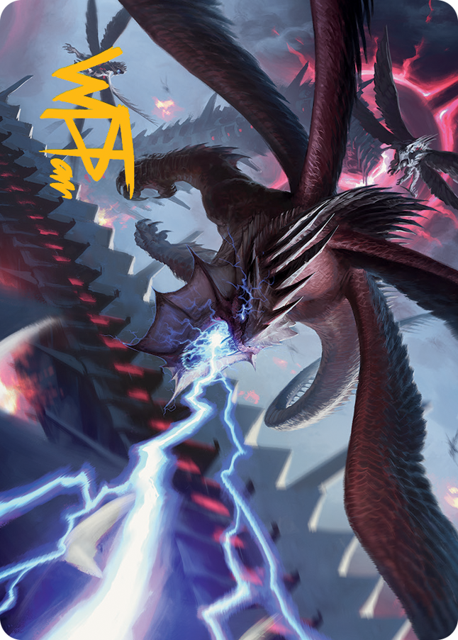 Defiant Thundermaw Art Card (Gold-Stamped Signature) [March of the Machine Art Series]