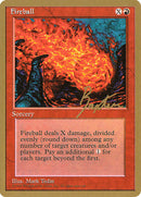 Fireball - 1996 George Baxter (4ED) [Pro Tour Collector Set]
