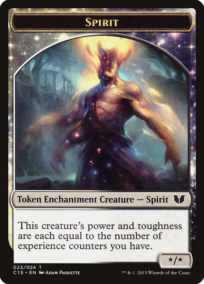 Knight (005) // Spirit (023) Double-Sided Token [Commander 2015 Tokens]