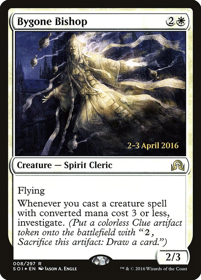 Bygone Bishop [Shadows over Innistrad Prerelease Promos]