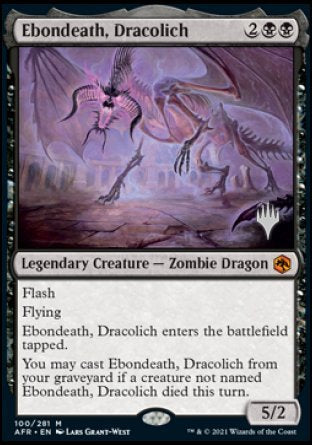 Ebondeath, Dracolich (Promo Pack) [Dungeons & Dragons: Adventures in the Forgotten Realms Promos]