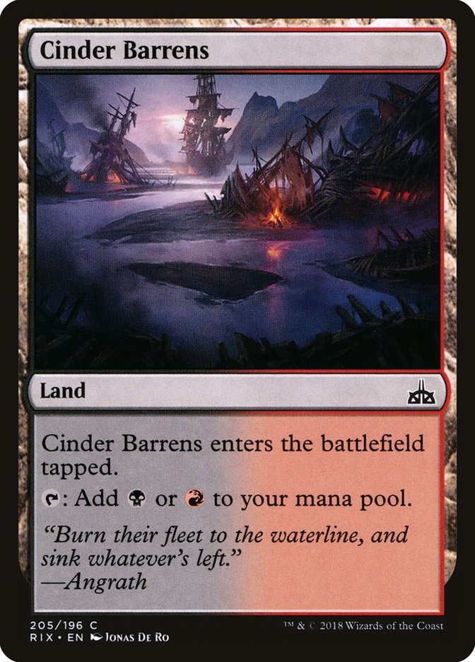 Cinder Barrens [Rivals of Ixalan]