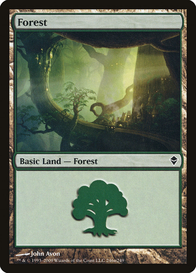 Forest (246a) [Zendikar]