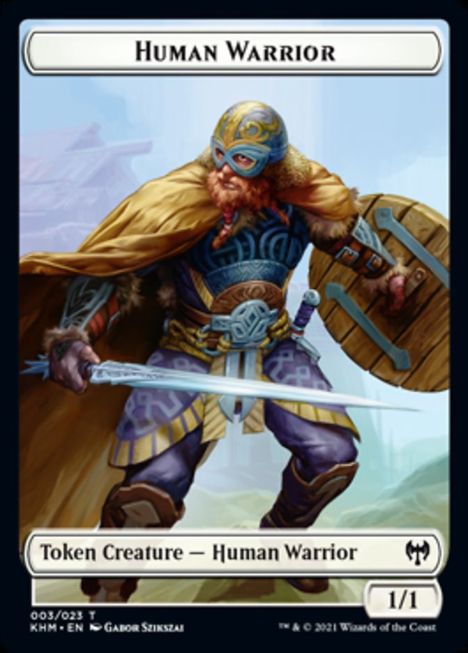 Human Warrior Token [Kaldheim Tokens]