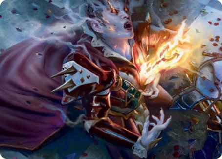 Flame-Blessed Bolt Art Card [Innistrad: Crimson Vow Art Series]