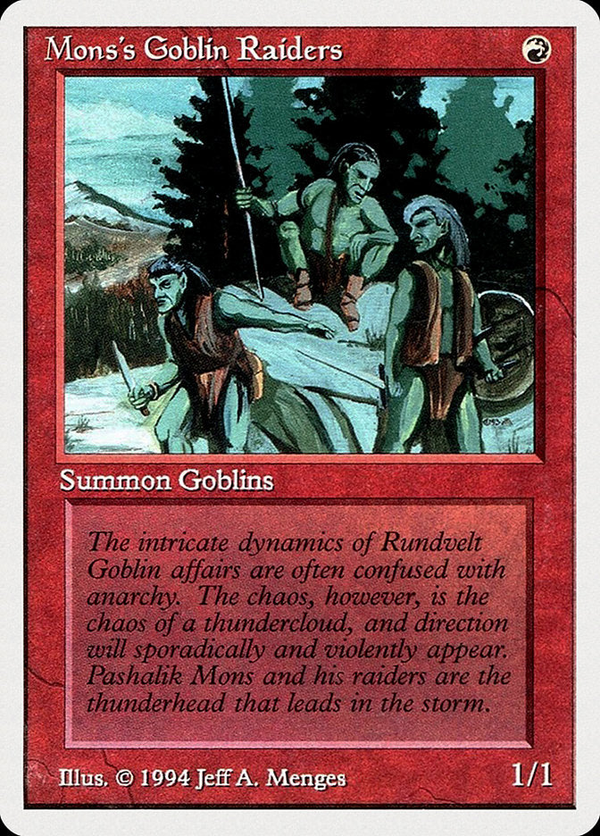Mons's Goblin Raiders [Summer Magic / Edgar]