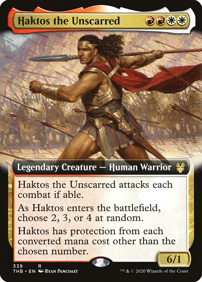 Haktos the Unscarred (Extended Art) [Theros Beyond Death]