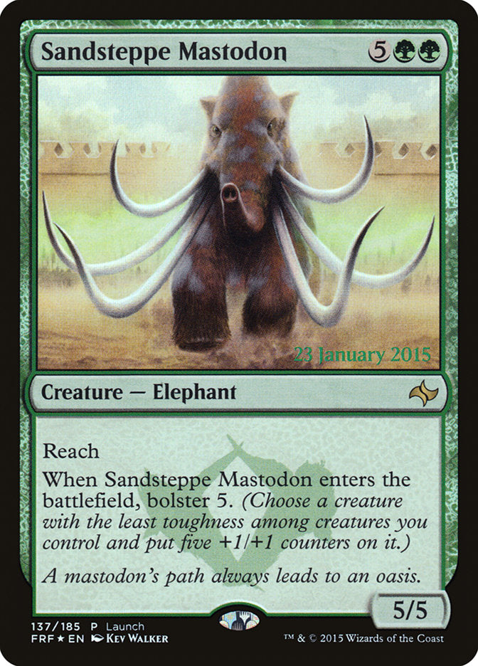 Sandsteppe Mastodon (Launch) [Fate Reforged Prerelease Promos]