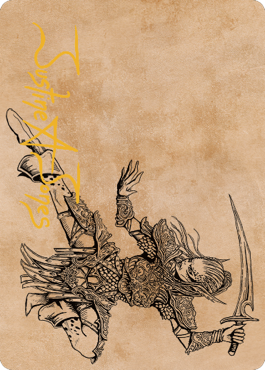 Lae'zel, Vlaakith's Champion Art Card (Gold-Stamped Signature) [Commander Legends: Battle for Baldur's Gate Art Series]