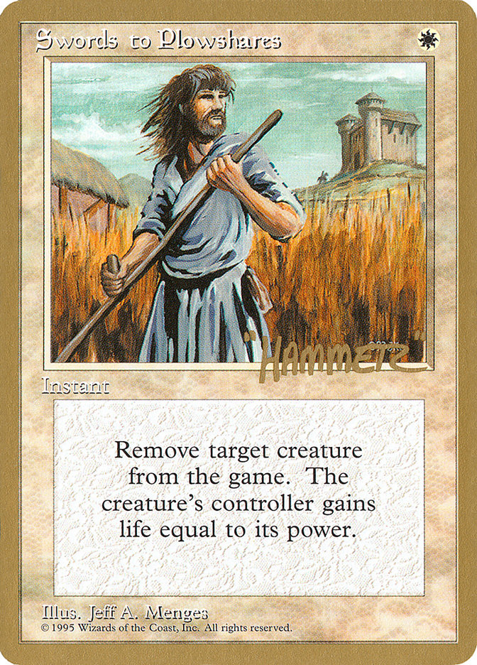 Swords to Plowshares (Shawn "Hammer" Regnier) [Pro Tour Collector Set]
