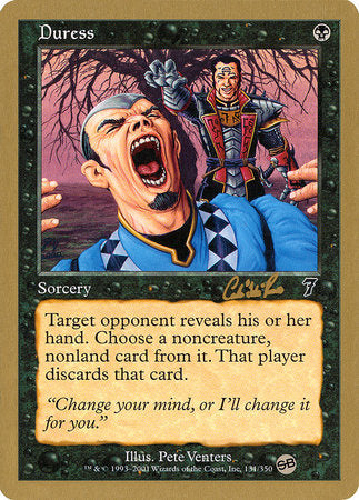 Duress - 2002 Carlos Romao (7ED) (SB) [World Championship Decks 2002]