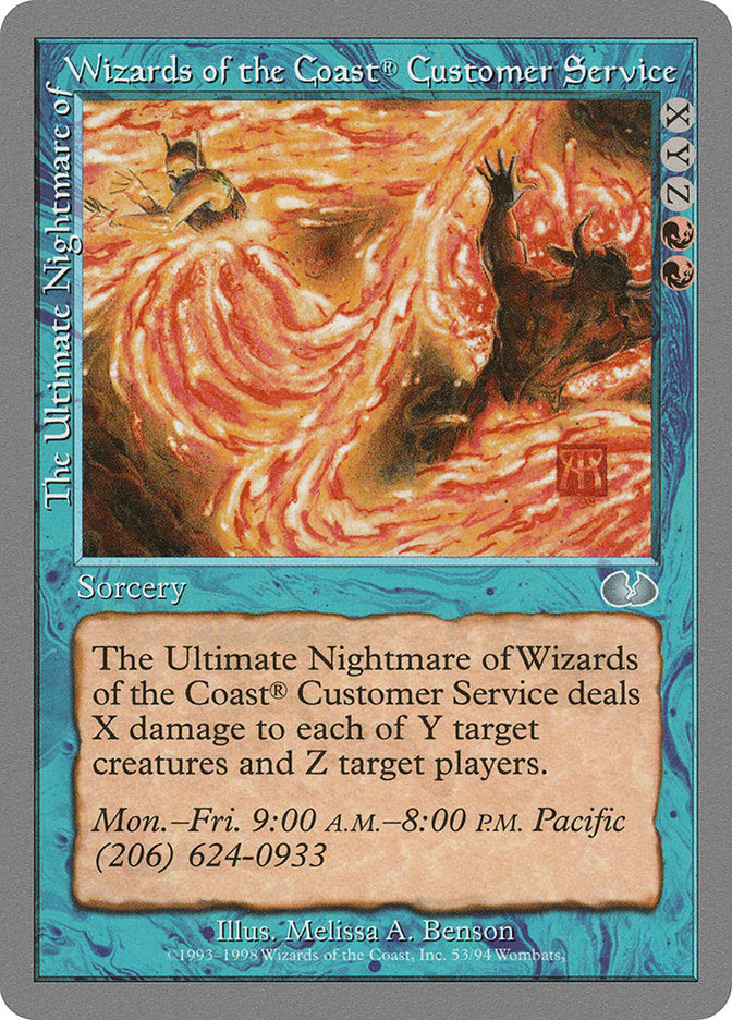 The Ultimate Nightmare of Wizards of the Coast® Customer Service [Unglued]