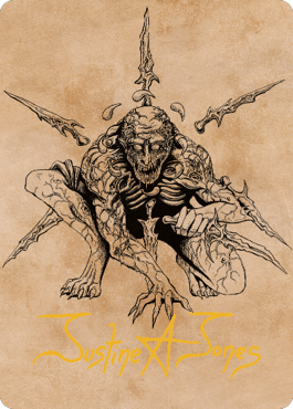 Bhaal, Lord of Murder Art Card (Gold-Stamped Signature) [Commander Legends: Battle for Baldur's Gate Art Series]