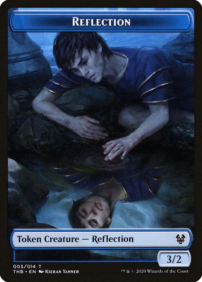 Human Soldier // Reflection Double-Sided Token [Theros Beyond Death Tokens]