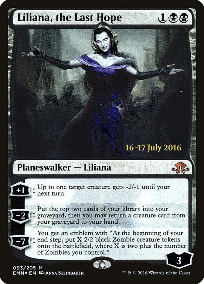 Liliana, the Last Hope [Eldritch Moon Prerelease Promos]