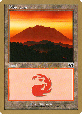 Mountain (kb343) (Kai Budde) [World Championship Decks 1999]