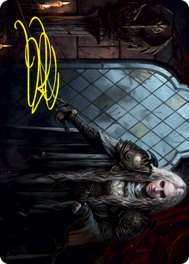 Thalia, Guardian of Thraben Art Card (Gold-Stamped Signature) [Innistrad: Crimson Vow Art Series]
