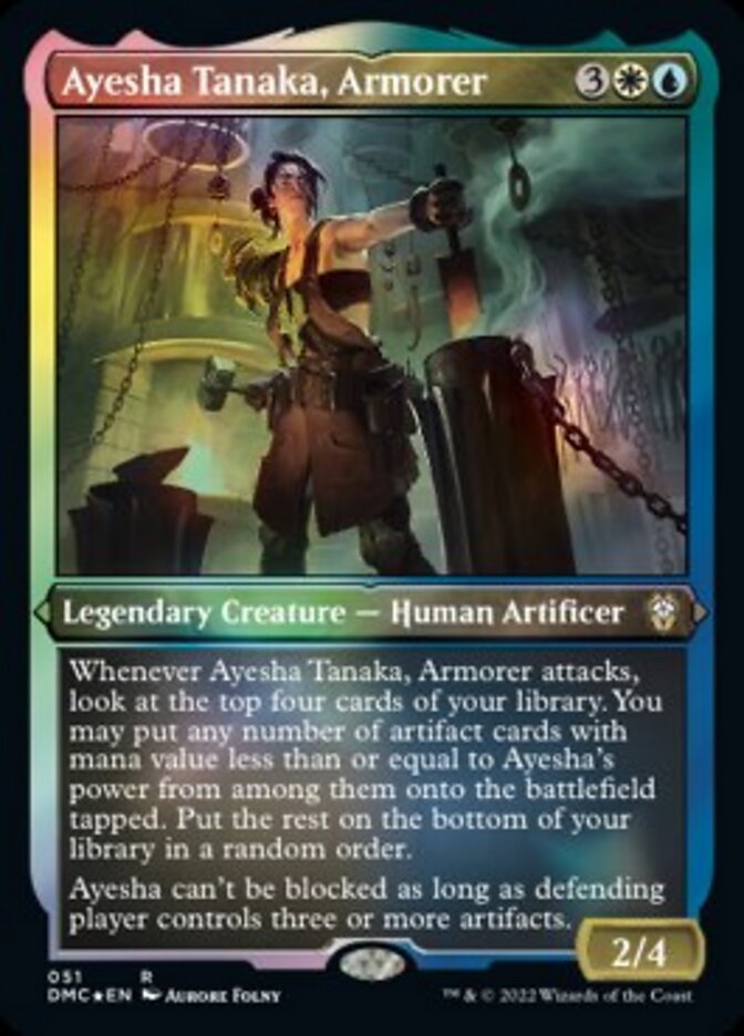 Ayesha Tanaka, Armorer (Foil Etched) [Dominaria United Commander]