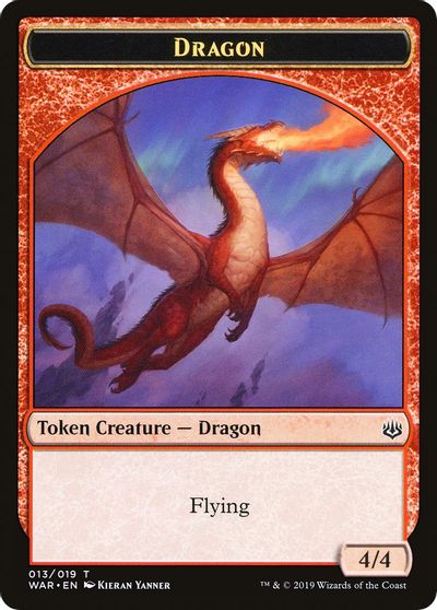 Dragon // Spirit Double-Sided Token [Challenger Decks 2020 Tokens]