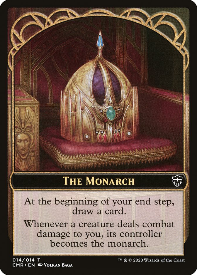 The Monarch // Treasure Double-Sided Token [Commander Legends Tokens]
