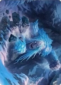 Icehide Troll Art Card [Kaldheim Art Series]