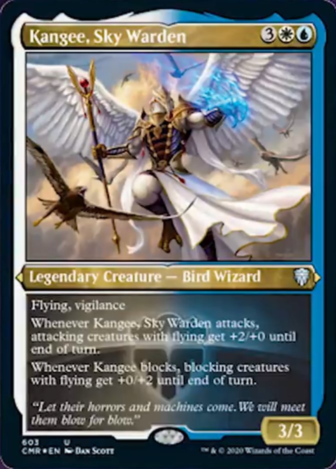 Kangee, Sky Warden (Etched) [Commander Legends]