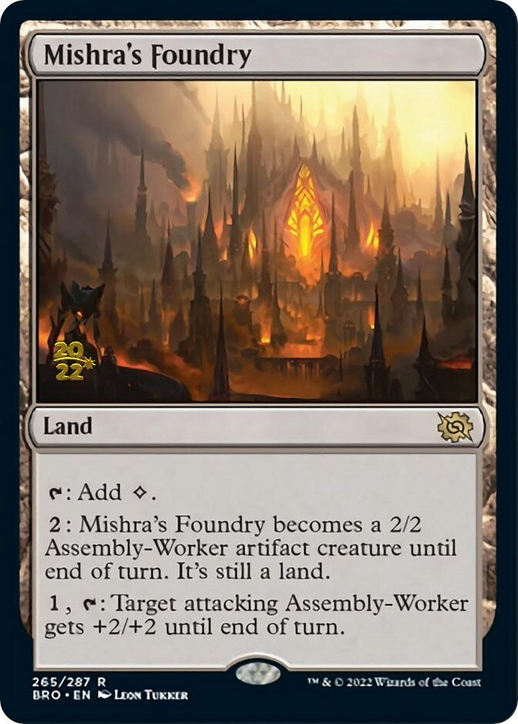 Mishra's Foundry [The Brothers' War Prerelease Promos]