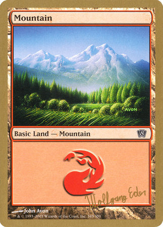 Mountain (343) - 2003 Wolfgang Eder (8ED) [World Championship Decks 2003]