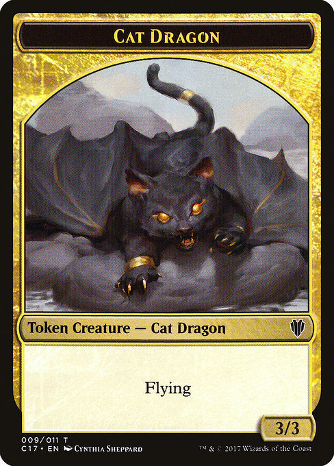 Cat Dragon // Dragon (007) [Commander 2017 Tokens]