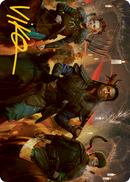 Candlelit Cavalry Art Card (Gold-Stamped Signature) [Innistrad: Midnight Hunt Art Series]