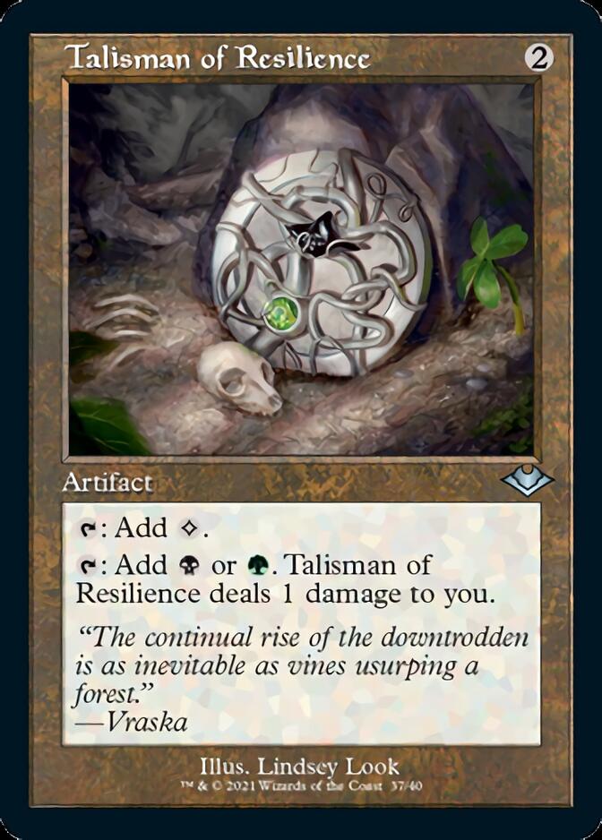 Talisman of Resilience (Retro Foil Etched) [Modern Horizons 2]