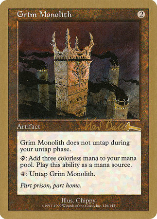 Grim Monolith - 1999 Kai Budde (ULG) [World Championship Decks 1999]